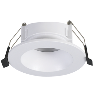 Wh Recessed Poly Straight GU10 7W 70MM C/O IP20