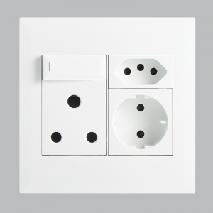 MODULAR WH 16A SOCKET &amp; SWITC + SHUKO + EURO 4 X 4