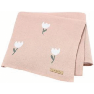 Echo Baby Knitted Blanket - Rose Pattern (Pink)