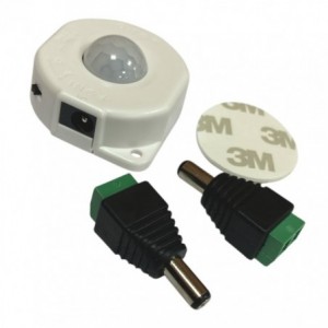 3m PIR MOTION SENSOR 5-24VDC 100W WHITE 41x41mm LP-8025-WT
