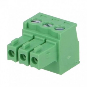 PLUGGABLE TERMINAL BLOCK 3W P3.81mm GREEN KRE3G1