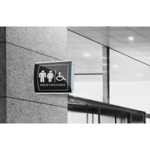 PARROT SIGN FRAME 420x300mm (A3) DBL SIDED WALL MOUNTED