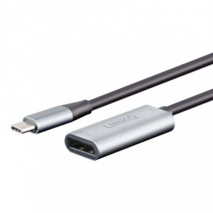 LinkQnet 0.2m USB Type-C to DisplayPort Female 8K Bi-Directional Adapter