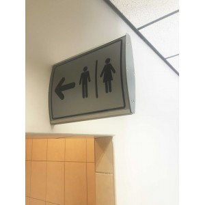 PARROT SIGN FRAME 210x230mm DBL SIDED WALL MOUNTED (M)