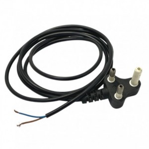 MAINS LEAD 15A PLUGTOP TO OPEN END LEAD - 1m 15A1M
