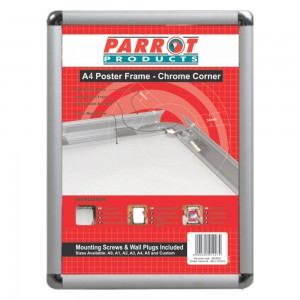 Parrot Poster Frame A4 360*270MM Chrome Corner