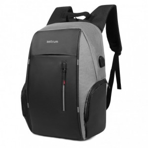LB210 Backpack Nylon+pu 15" USB Grey