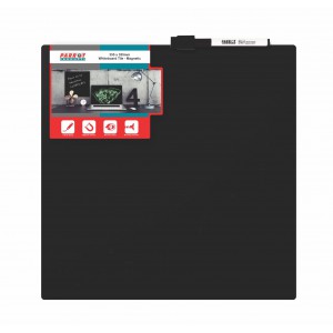 PARROT WHITEBOARD TILE MAGNETIC 355x355mm BLACK