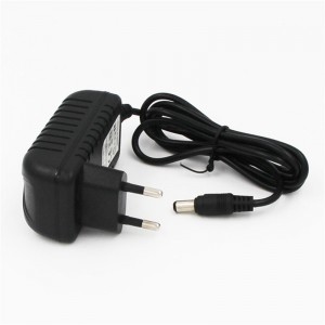 5V 1A 5.5mm x 2.1mm Power Adapter Charger (European Plug) - Black
