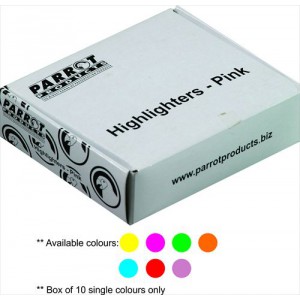Parrot Marker Highlighter Box 10 Pink