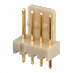 04MPSG 4-Way Straight SIL PCB Header with Friction Lock - 2.54mm Pitch