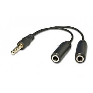 Parrot Adaptor - 3.5MM Stereo Male To 2X Stereo Female