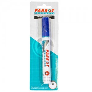 Parrot Marker Whiteboard Bullet Carded D/BLUE
