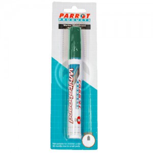 Parrot Marker Whiteboard Bullet Carded Green