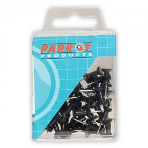 Parrot Push Pins Carded PACK 30 Black