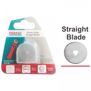 PARROT CRAFT KNIFE ROTARY BLADES 28mm STRAIGHT