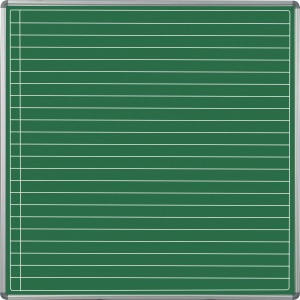 PARROT EDU BD S/LEAF 1220*1210 NON-MAG CHALK LINES 1 SI