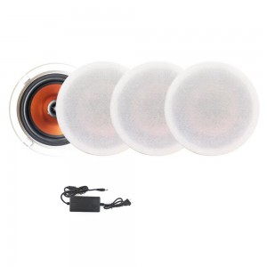 6.5" Bluetooth Ceiling Speaker &amp; Triple Passive Speaker Pack (Active + 3 Passive Set)