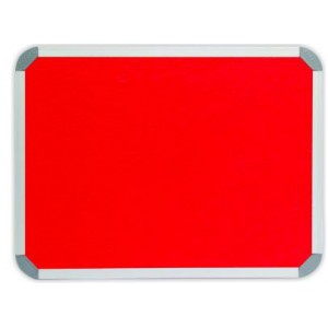 PARROT INFO BOARD ALUMINIUM FRAME 900*900MM RED