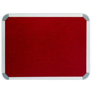 PARROT INFO BOARD ALUMINIUM FRAME 900*900MM BURGANDY