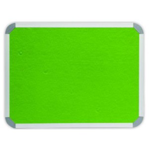 PARROT INFO BOARD ALUMINIUM FRAME 900*600MM LIME GREEN