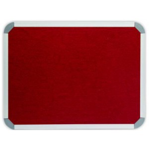 PARROT INFO BOARD ALUMINIUM FRAME 900*600MM BURGANDY