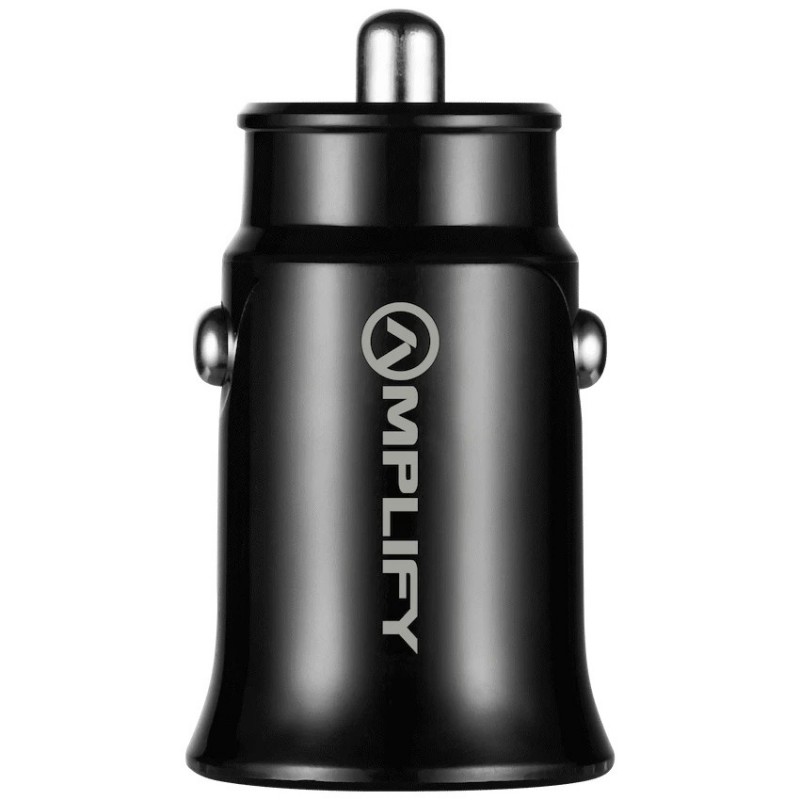 Amplify Voltix Series 12W Dual USB and USB-C Car Charger - GeeWiz