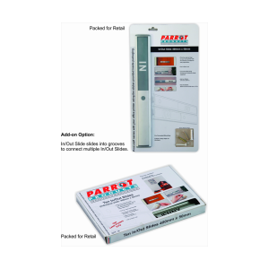 PARROT IN/OUT SLIDE 400X50MM TEN BOXED RETAIL