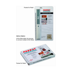 PARROT IN/OUT SLIDE 400X50MM TEN BOXED RETAIL
