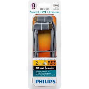 Philips SWV4435S/10 200 180° Swivel HDMI - HDMI Cable with Ethernet