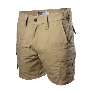 Vulcan Tactic Cargo Shorts Khaki 42