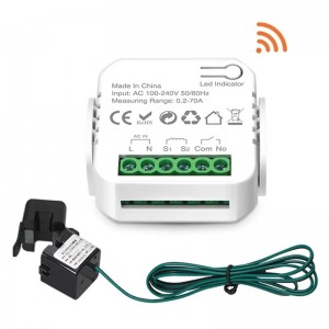 Ewelink Smart WiFi Energy Meter (0.2–70A) | Bidirectional 1-Way Interrupter Switch | Power Monitoring with App Control