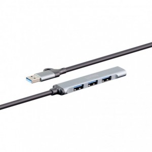 LinkQnet XF-AHUB202 4-Port USB Type-C Aluminium Hub