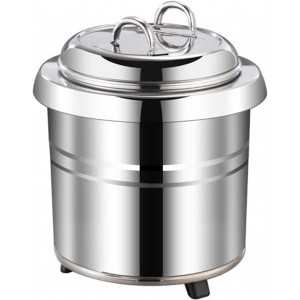 13L Commercial Tall Electric Food Warmer / Soup Kettle | 304 Stainless Steel Inner Pot