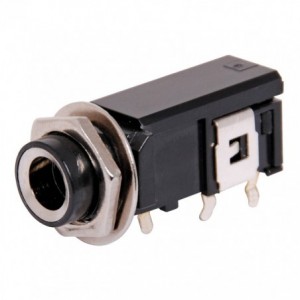 SOCKET 6.3mm STEREO P/MNT BOX 3-PIN K36094E