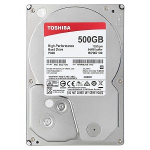 Toshiba HDWD105UZSVA P300 Series 500GB 7200rpm 64mb cache 3.5" Sata III 6.0Gb/s Hard Disk Drive