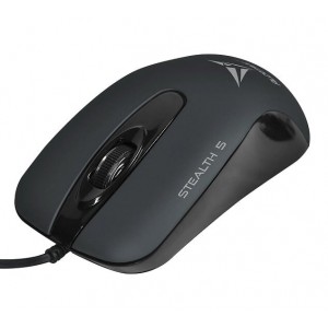 Alcatroz STEALTH5DG Stealth 5 Silent Wired USB Mouse - Dark Grey
