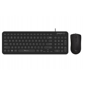 Alcatroz U2000BLK U2000 Jelly Bean Black USB Keyboard and Mouse Combo