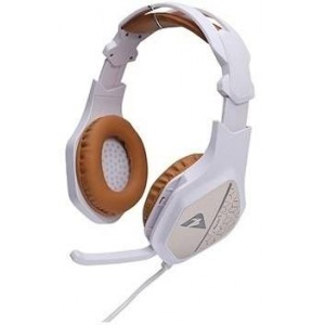 Armaggeddon PULSE7MWG Pulse 7 Percise 2.1 Stereo Gaming Headset White and Gold