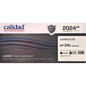 Calidad 2024-BK Black Toner Alternative for HP 24A (Q2624A)
