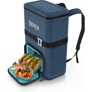 Ninja FrostVault™ Go 24-Can Backpack Cooler | Leakproof- Cold Dry Zone-