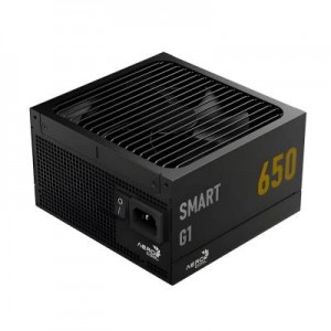 Aerocool SMART G1 Gold 650W PSU - ATX 3.1 PCIe5.1 - ATX 24 PIN 1x 4+4PIN CPU/2x CPU 8PIN 12x SATA 2x PATA 2x PCIe 6+2PIN