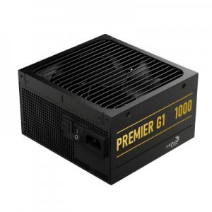 Aerocool Premier G1 Gold 1000W PSU - ATX 3.1 PCIe5.1 - ATX 24 PIN 1x 4+4PIN CPU 1x CPU 8PIN 12x SATA 2x PATA 9x PCIe 6+2PIN