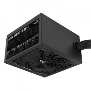 Aerocool AERO Bronze 750W  PSU - ATX 24 PIN 1x 4+4PIN CPU 5x SATA 4x PATA 2x PCIe 6+2PIN