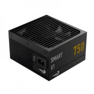 Aerocool SMART G1 Gold 750W PSU - ATX 3.1 PCIe5.1 - ATX 24 PIN 2x 4+4PIN CPU/2x CPU 8PIN 12x SATA 2x PATA 3x PCIe 6+2PIN 1x
