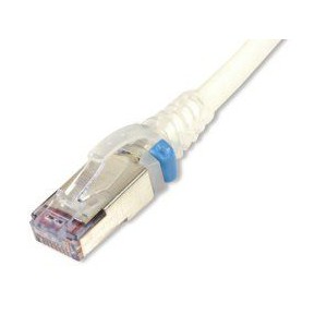 Siemon CAT6A Shielded Modular Cord – Skinny Patch 2.5m White