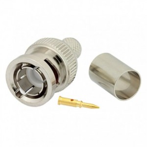 BNC-PLUG Crimp Bulkhead RG6U M5569H