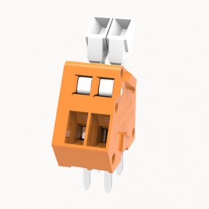 SPRING LOADED TERMINAL BLOCK 2W P2.54mm ORANGE DG240-2.54-02P-15-00Z(H)