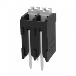 Pcb Spring Terminal Block Str P3.5 2W Black DG212V-THR-3.5-02P-13-100Z(H)