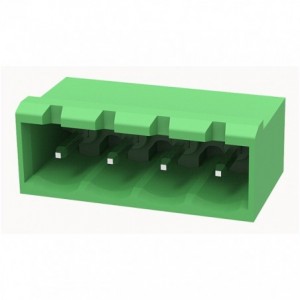 TERMINAL BLOCK R/A PCB-MNT CLOSED P5mm 4W GREEN 2EDGRC-5.0-04P-14-00Z(H)
